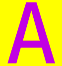 Letter A